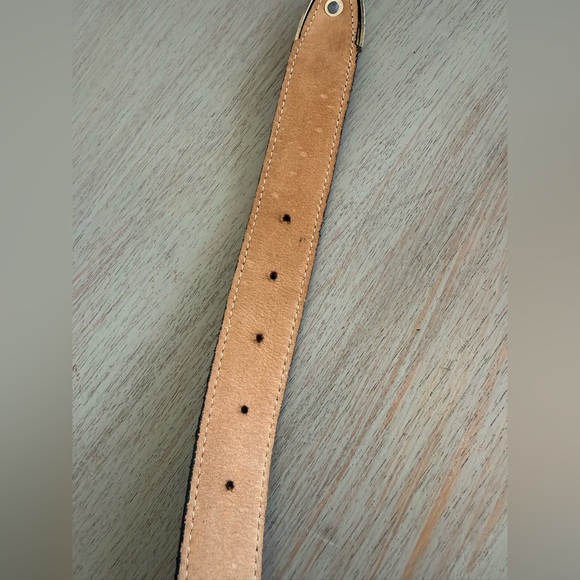 Leatherock 7452 Y2K Black Leather Rhinestone Western Glam Belt M 26-30 Italy main image 10